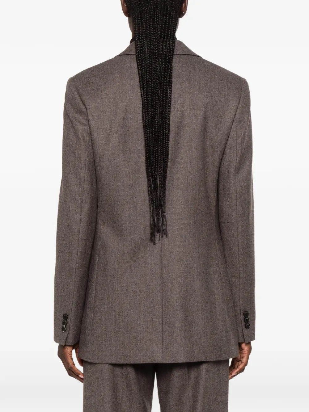 SANDRO Blazer met enkele rij knopen Bruin