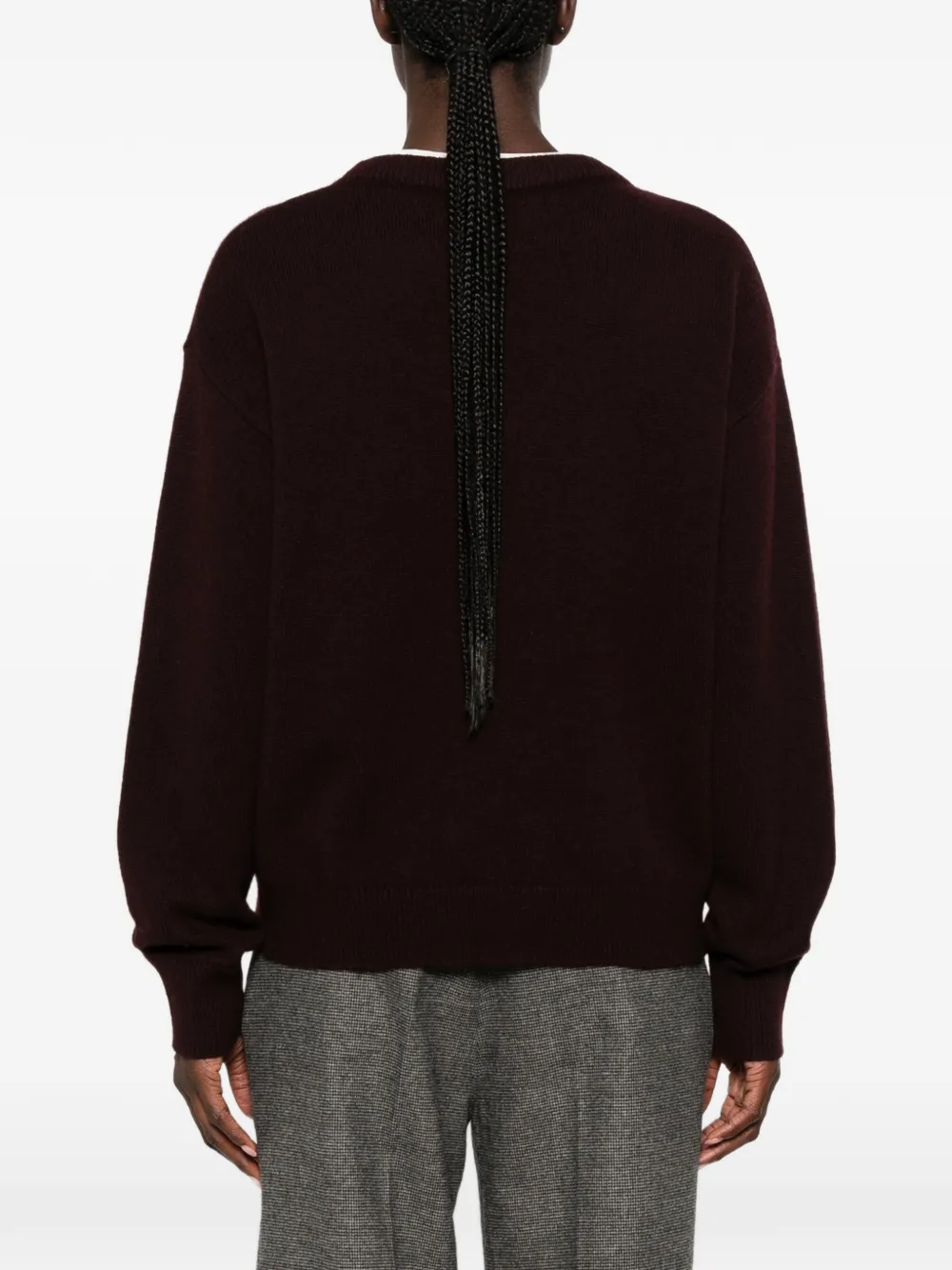 SANDRO Trui met V-hals Rood