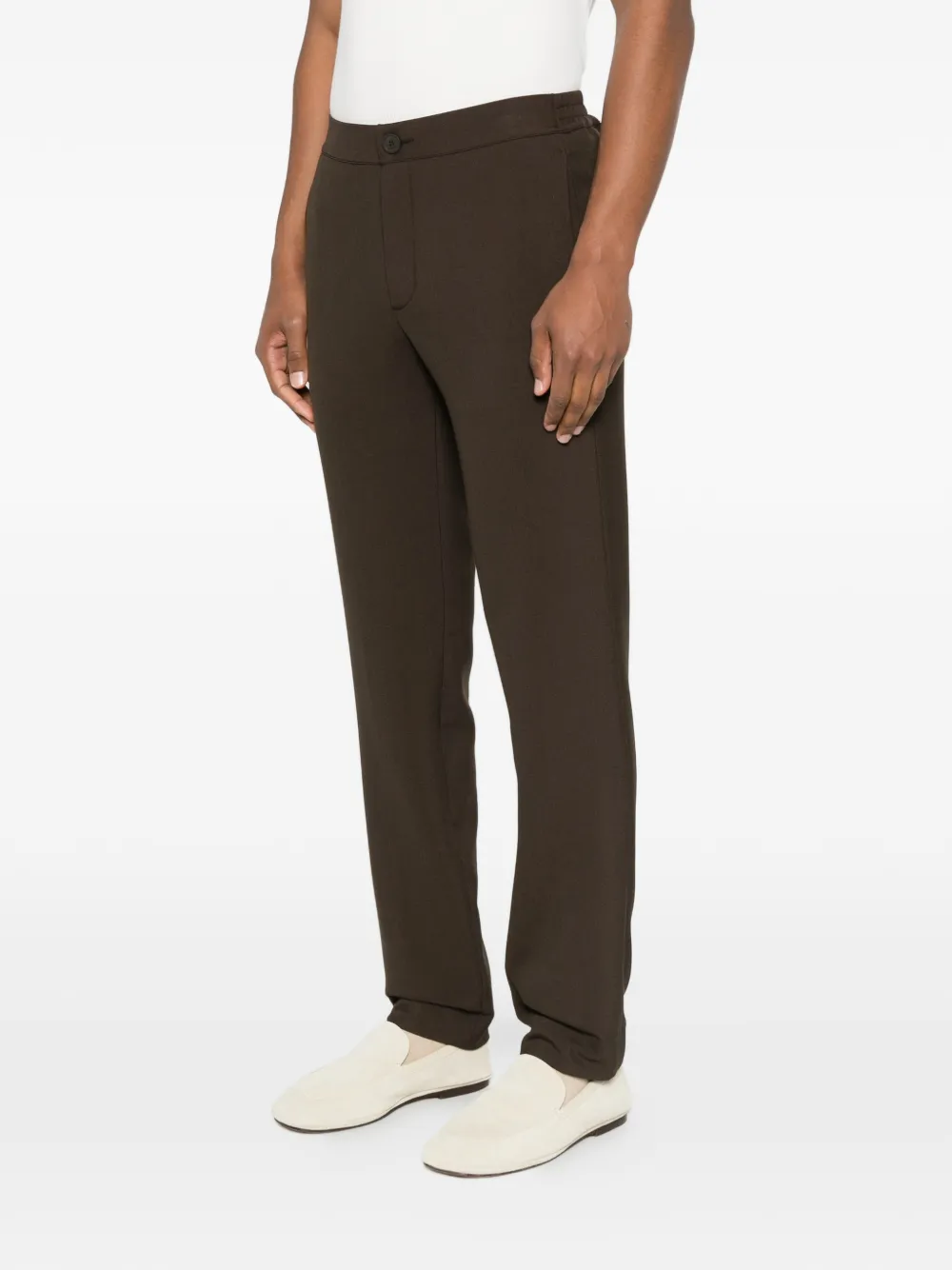 SANDRO Jeans met monogram-print Bruin