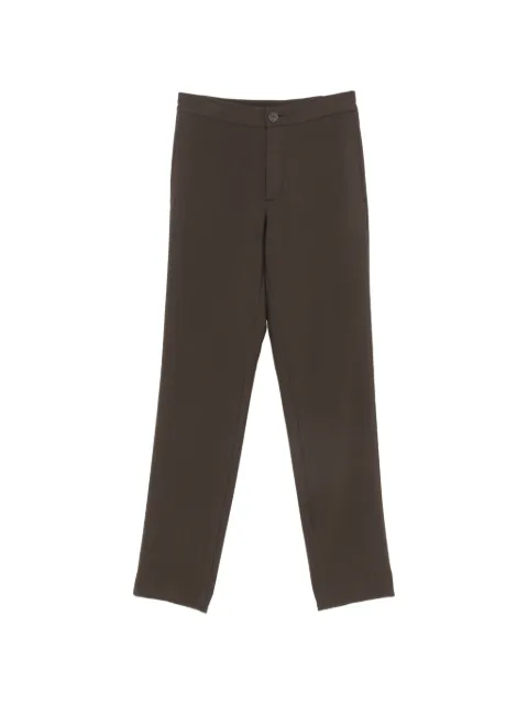 SANDRO monogram-pattern straight-leg trousers