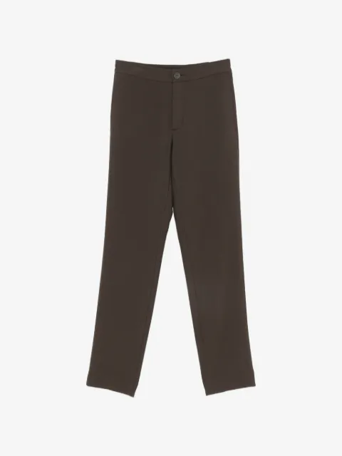 SANDRO monogram-pattern straight-leg trousers