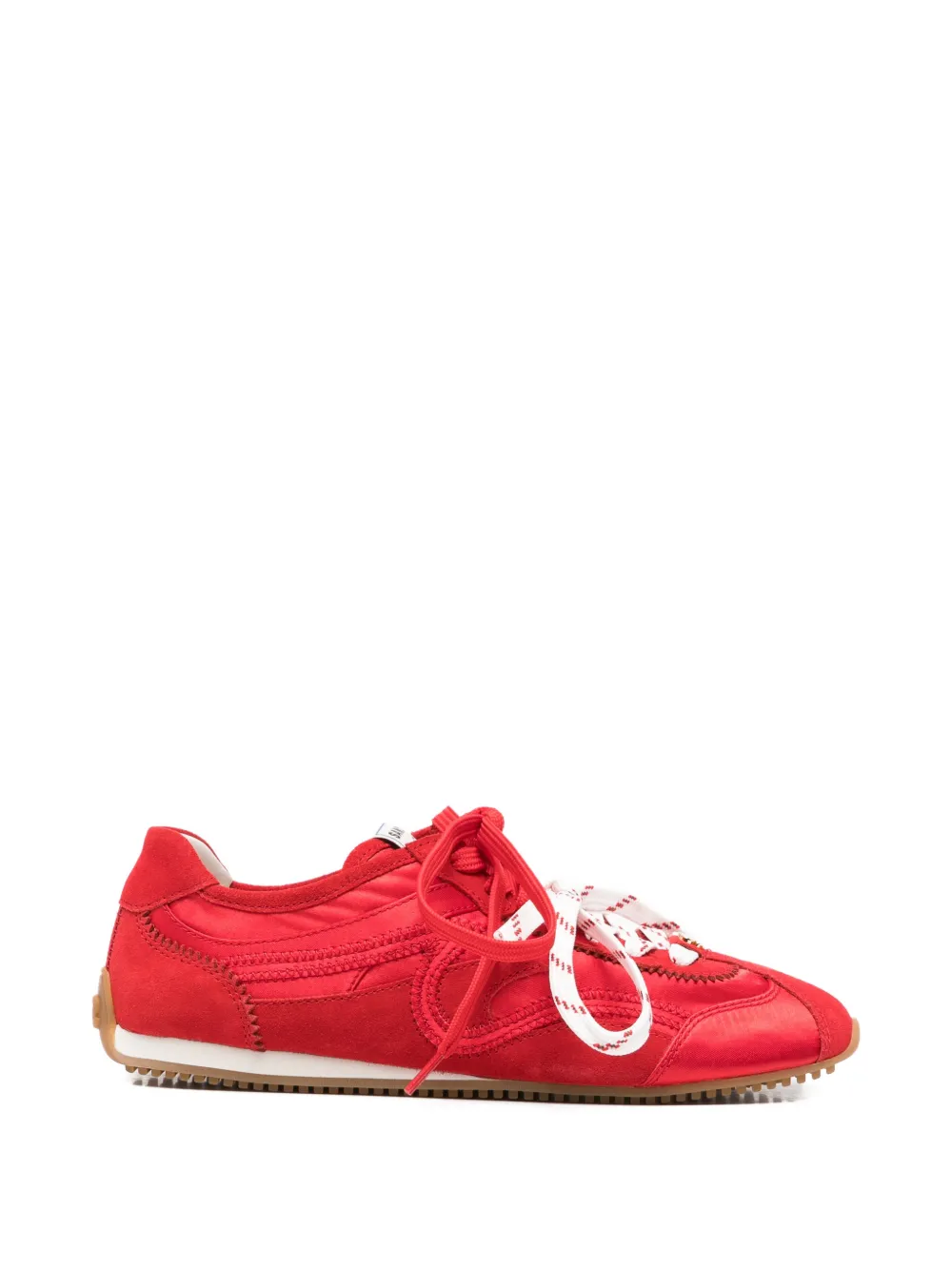 SANDRO Sneakers met vlakken en ronde neus Rood