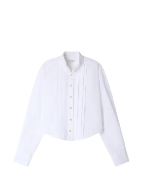 SANDRO camisa con volantes en el cuello