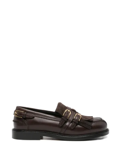 SANDRO loafers med spændedetalje og frynser