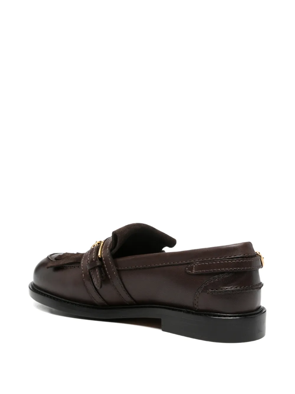 SANDRO Loafers met franje Bruin