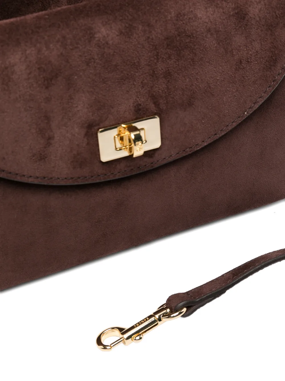 SANDRO Suède shopper Bruin