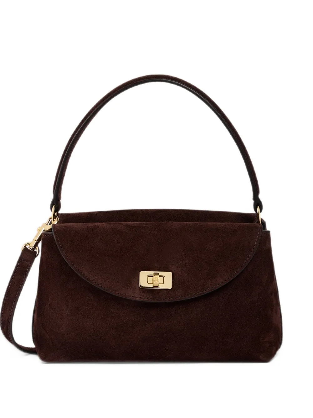 SANDRO Suède shopper Bruin