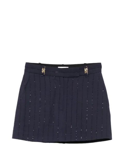SANDRO sequin-embellished striped shorts