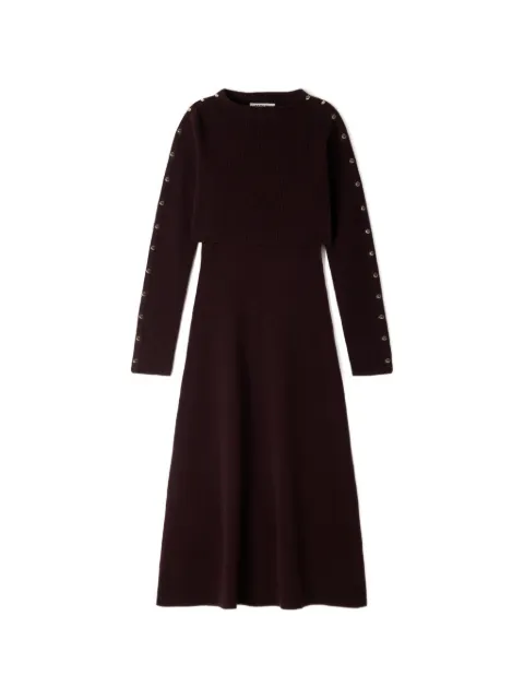 SANDRO 2-in-1 knit maxi dress