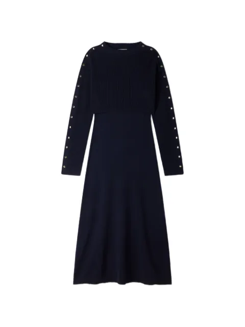 SANDRO 2-in-1 knit maxi dress