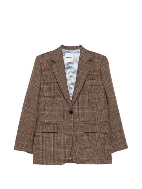 SANDRO check-pattern blazer