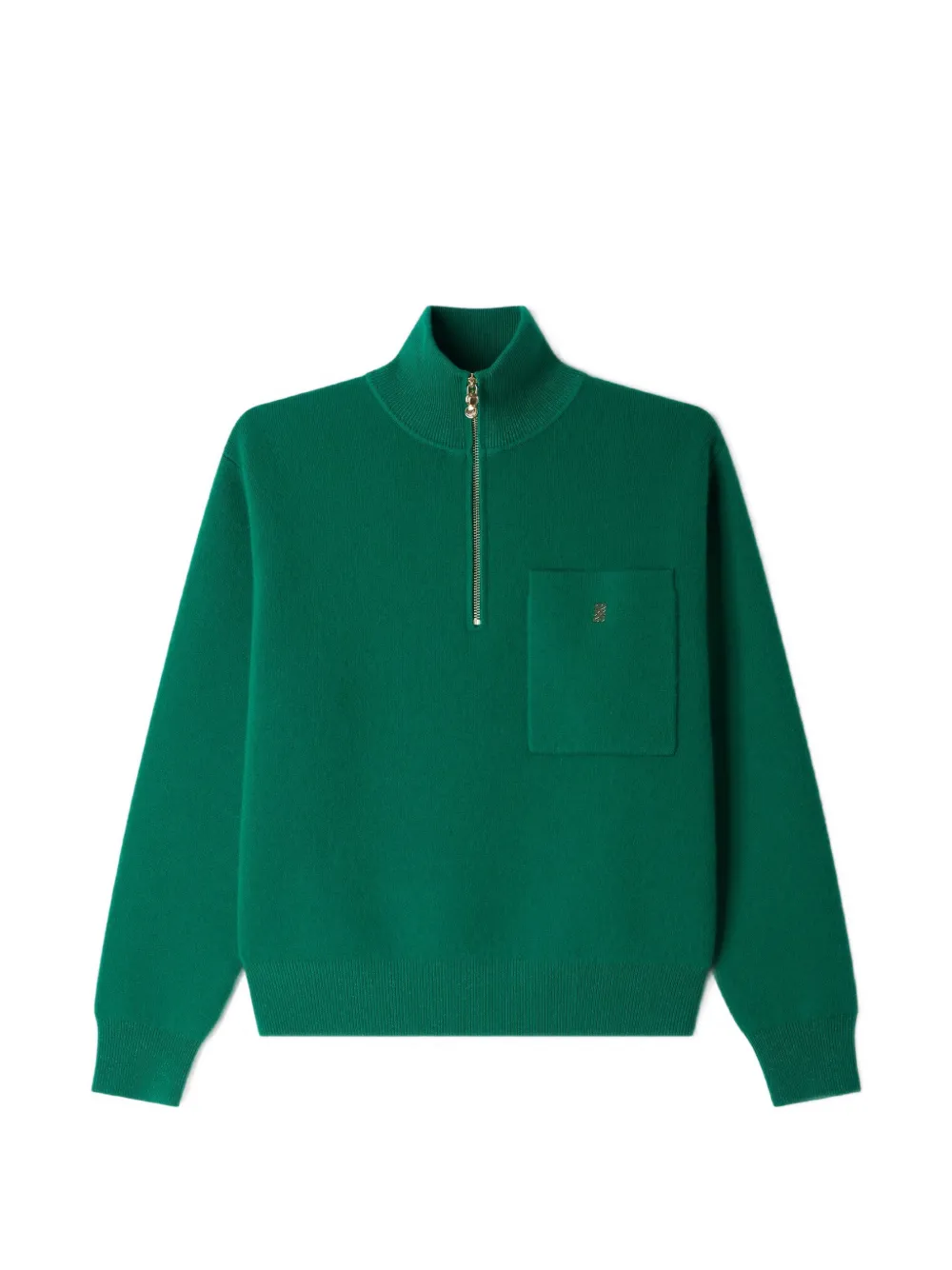 SANDRO half-zip chest-pocket sweatshirt