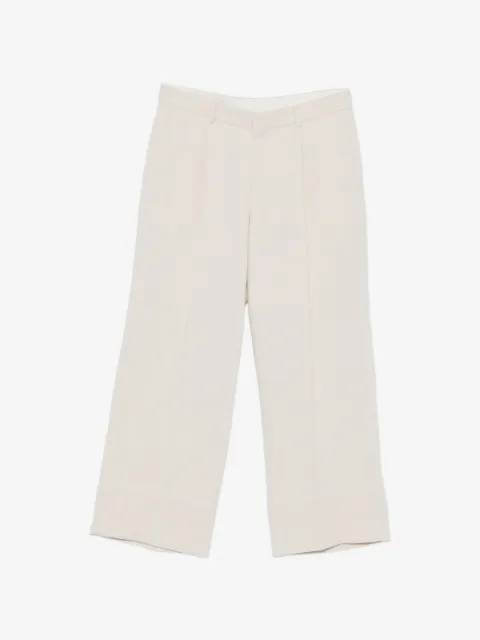 SANDRO pleat wide-leg trousers