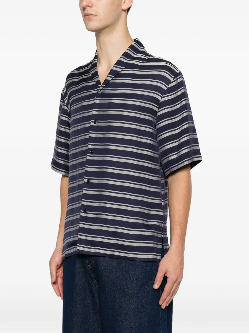  Sandro Camicia A Righe - Blu 