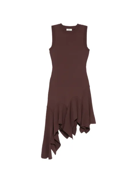 SANDRO asymmetric ruffled mini dress