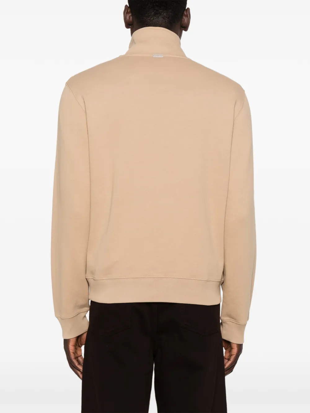 SANDRO Sweater met halve rits Beige