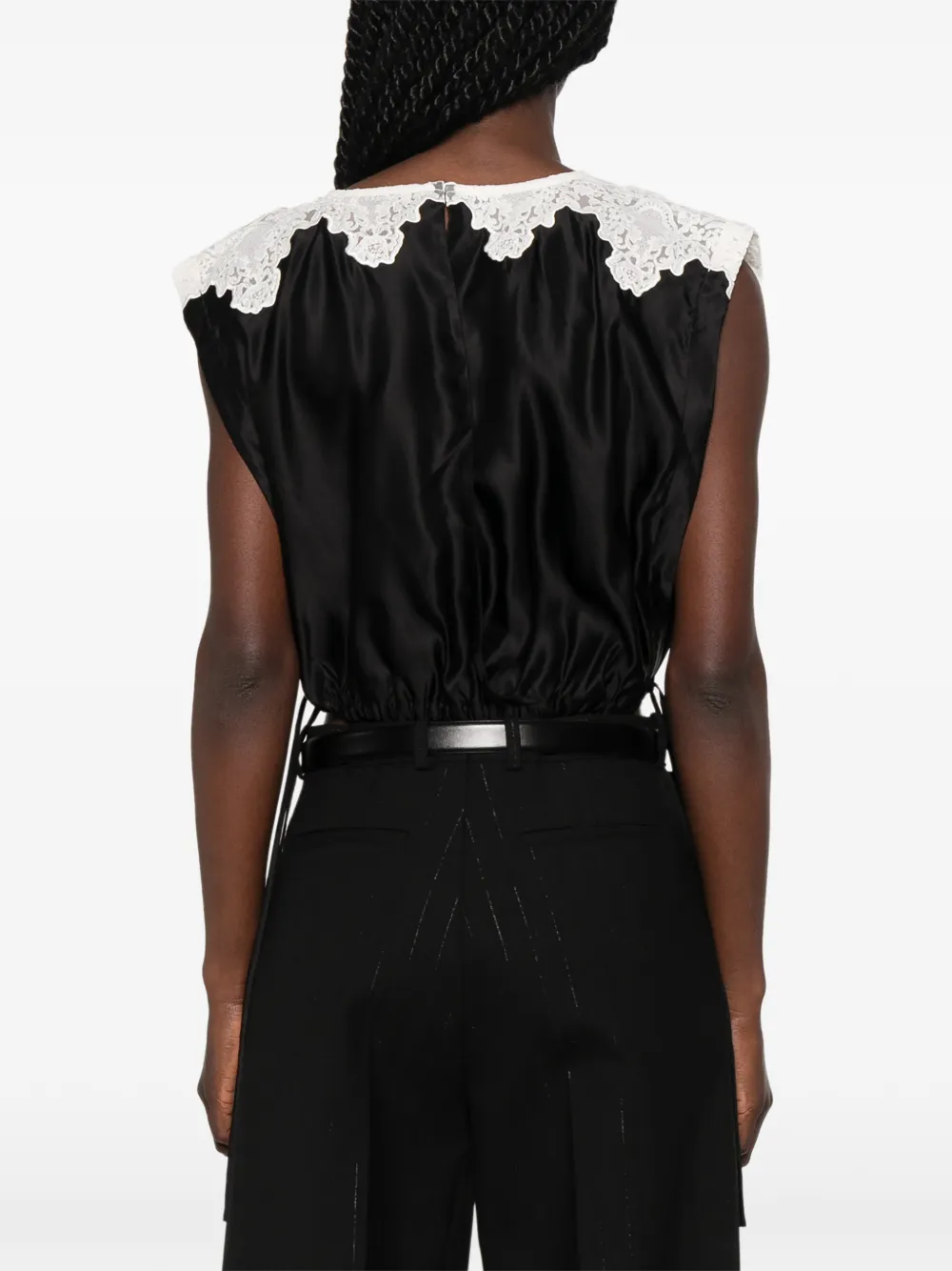 SANDRO Cropped top Zwart