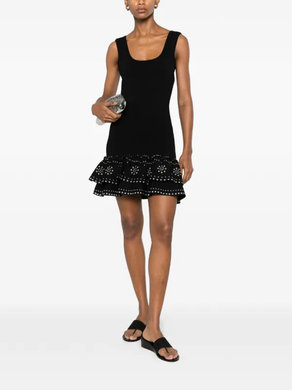 sandro short knitted dress Knit With Studs | Black Sandro egypt