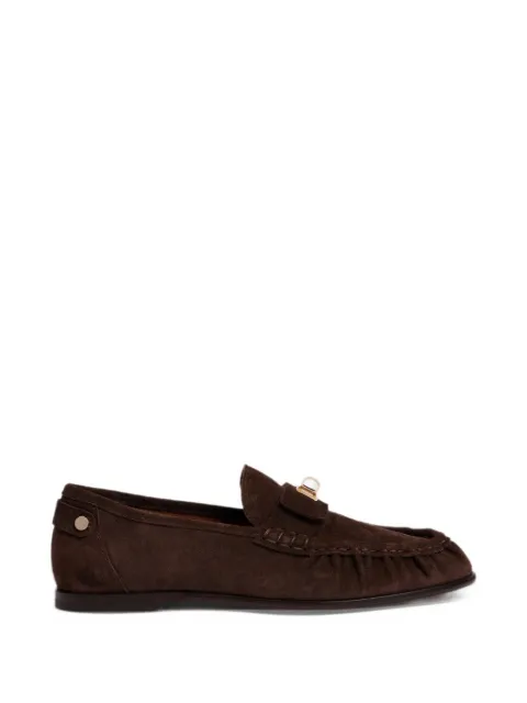 SANDRO suede loafers with clasp