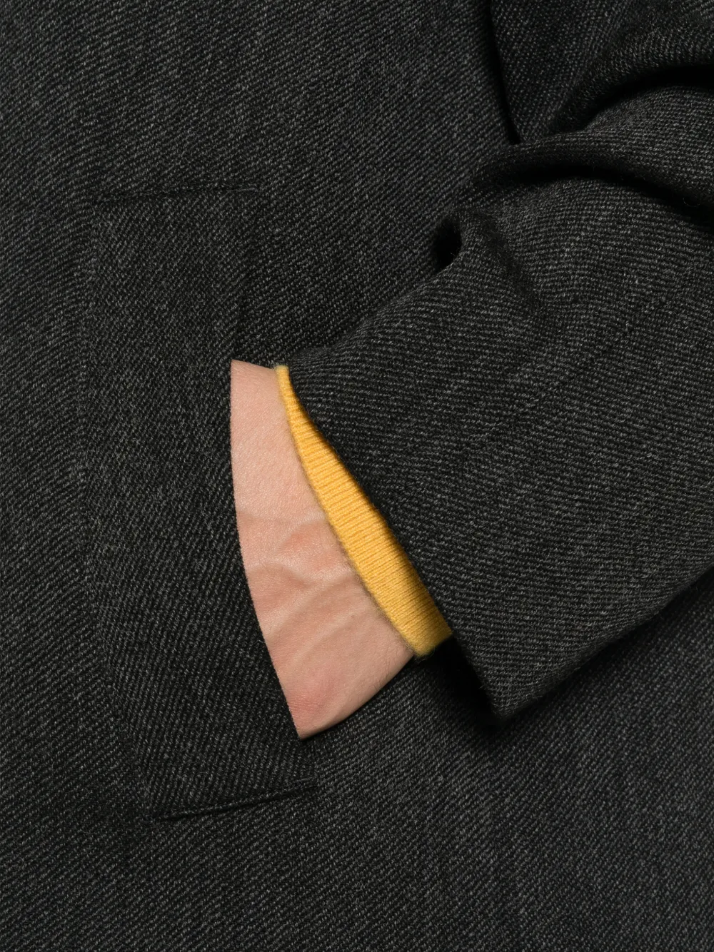 SANDRO Oversized mantel met vleugelkraag Grijs