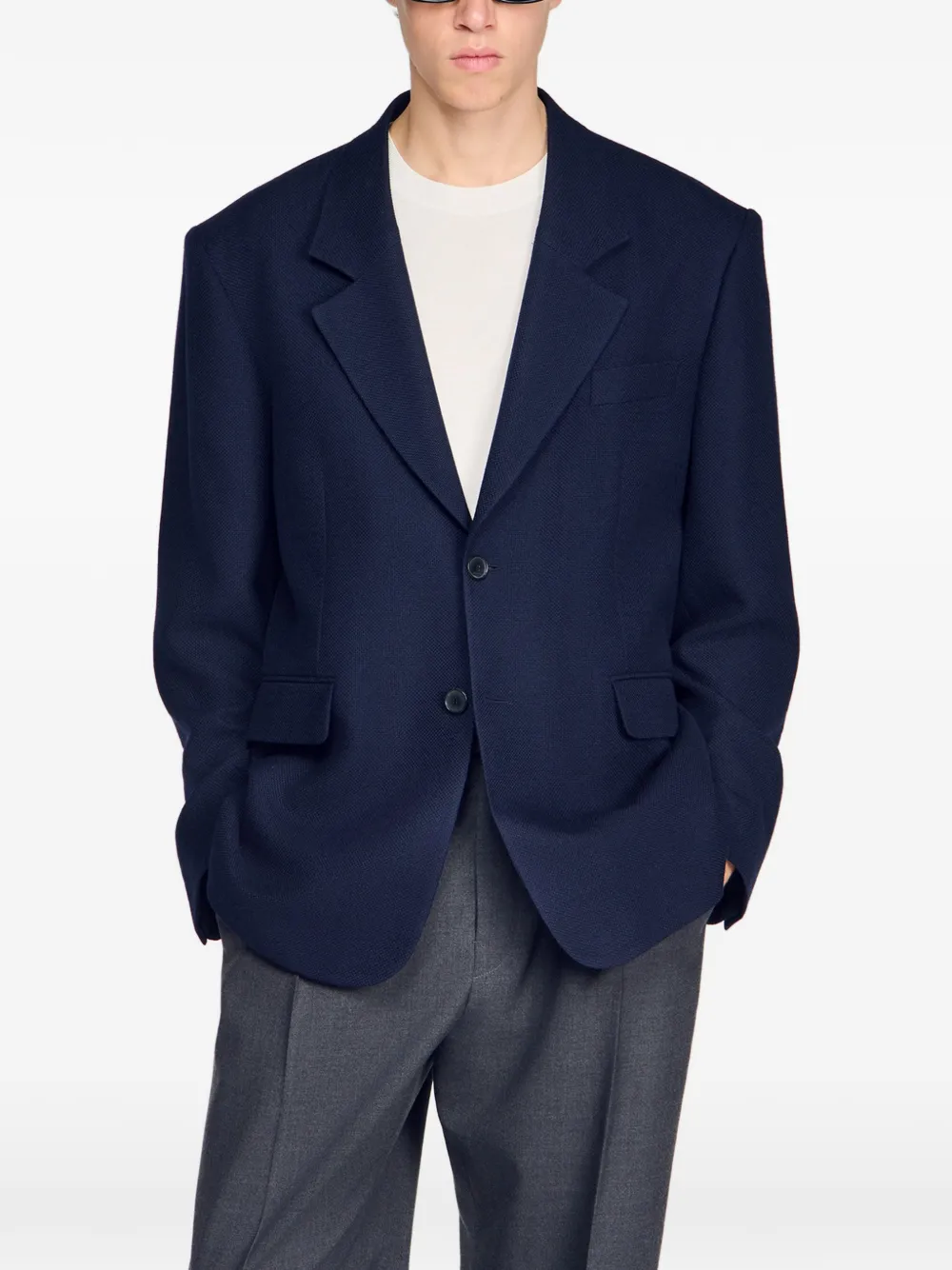 SANDRO Jack met knopen Blauw