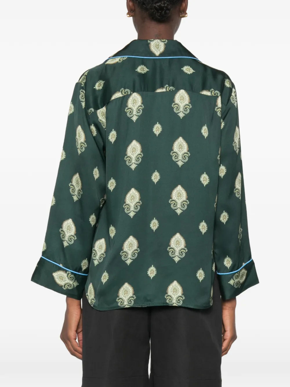 SANDRO Overhemd met paisley-print Groen