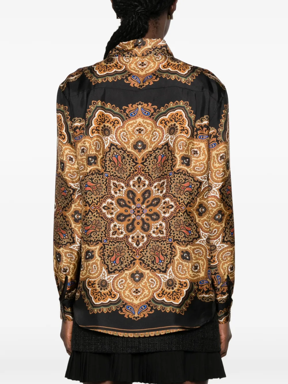 SANDRO Zijden blouse Zwart