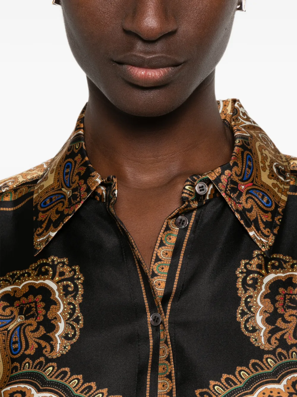 SANDRO Zijden blouse Zwart