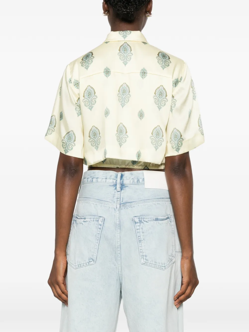 SANDRO Overhemd met paisley-print Geel