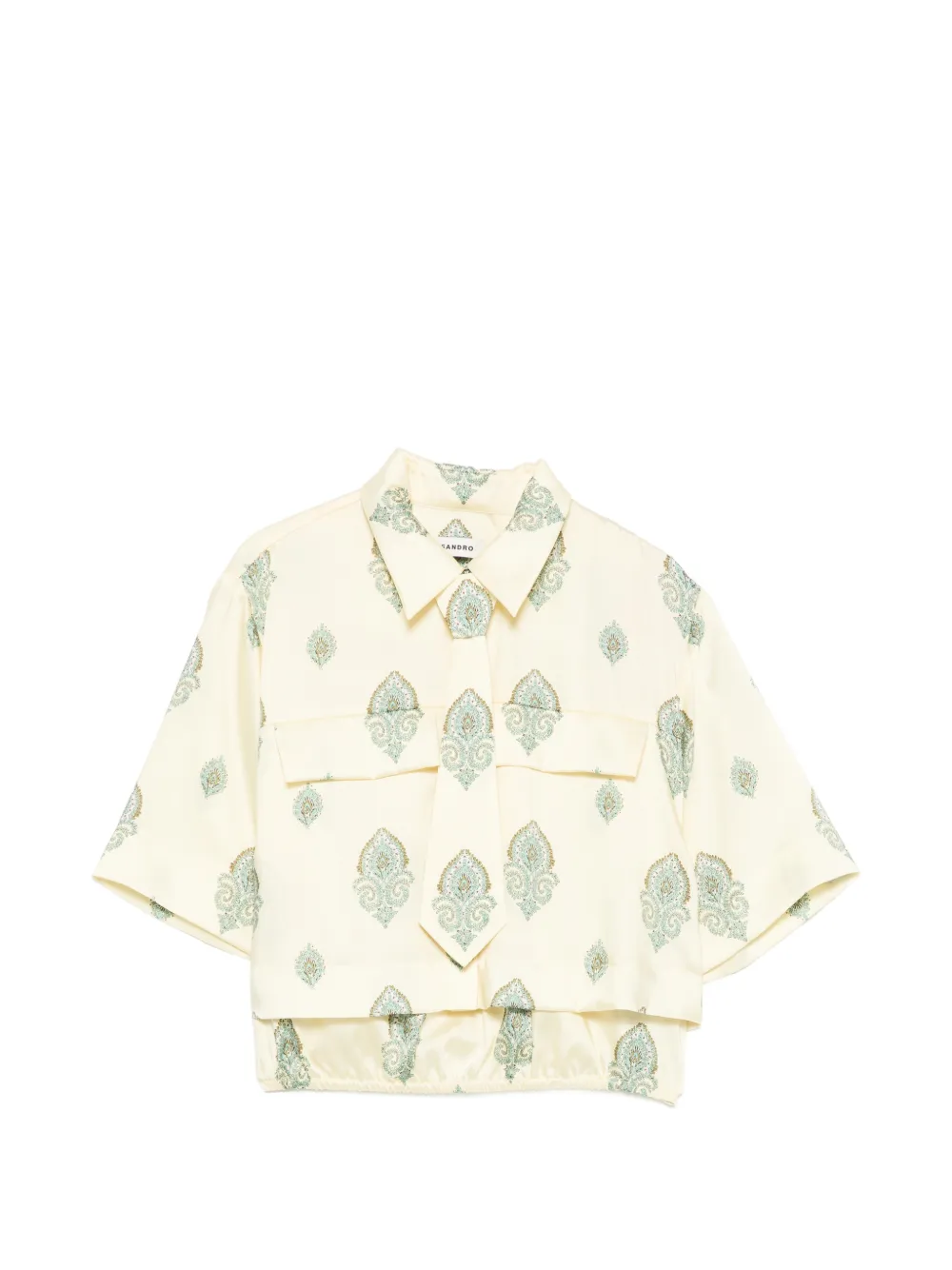 SANDRO Camicia con stampa paisley - Giallo