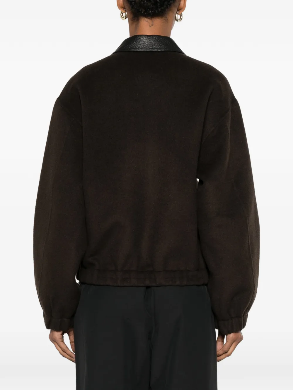 Sandro Long-sleeve Wool Coat In Black