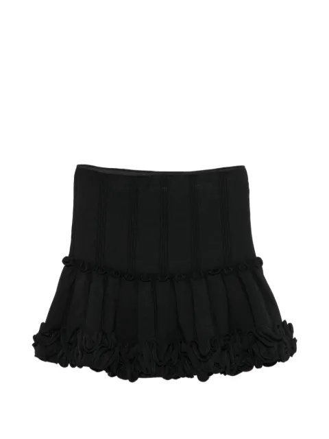 SANDRO ruffled-trim mini skirt
