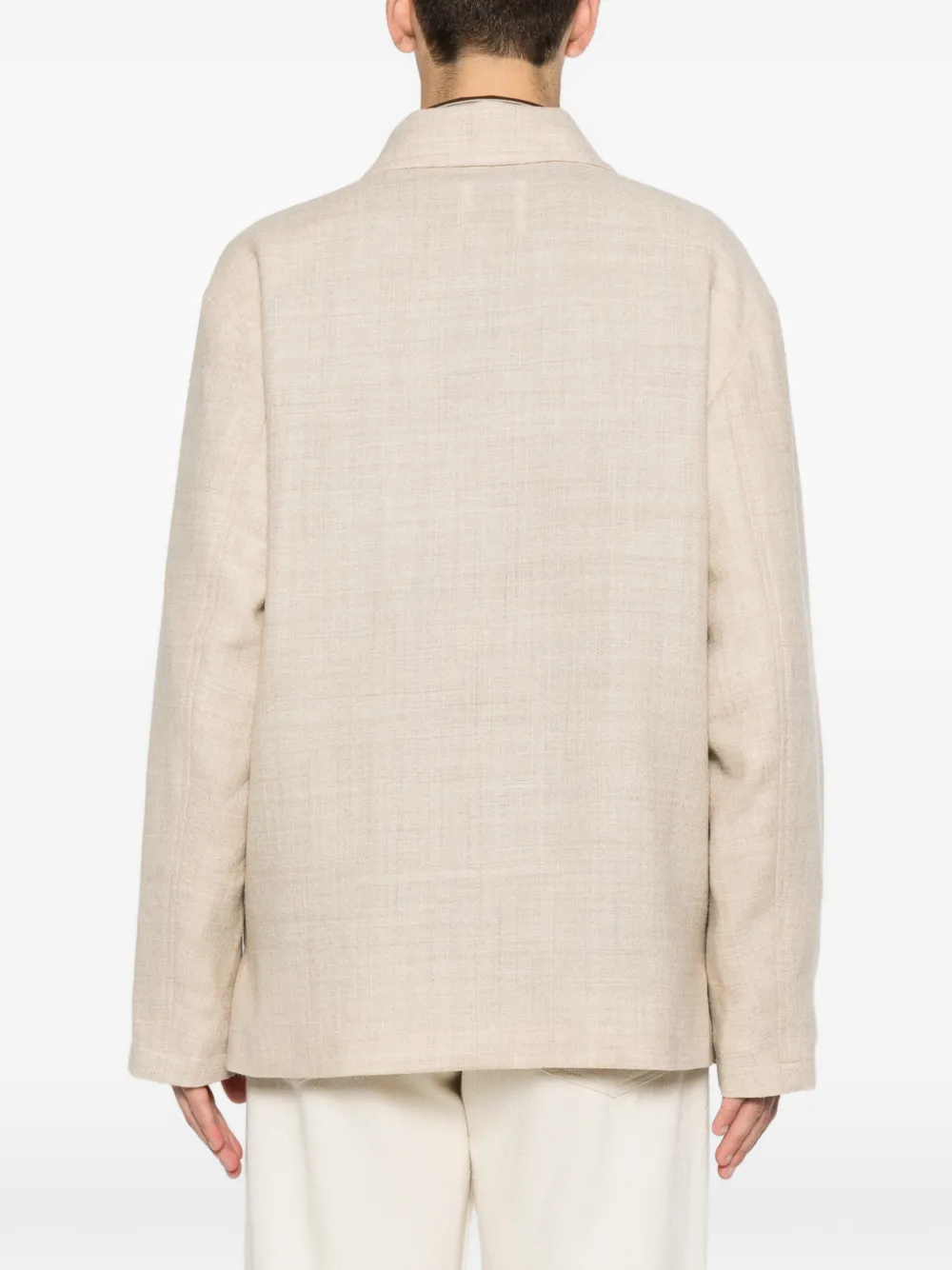 SANDRO Button-up jack Beige