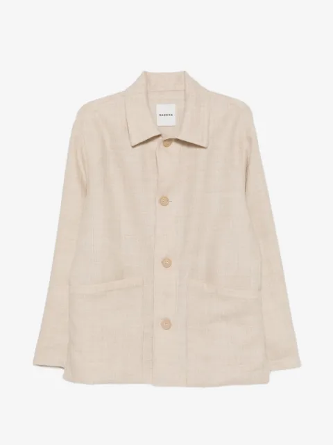SANDRO button-up wool jacket