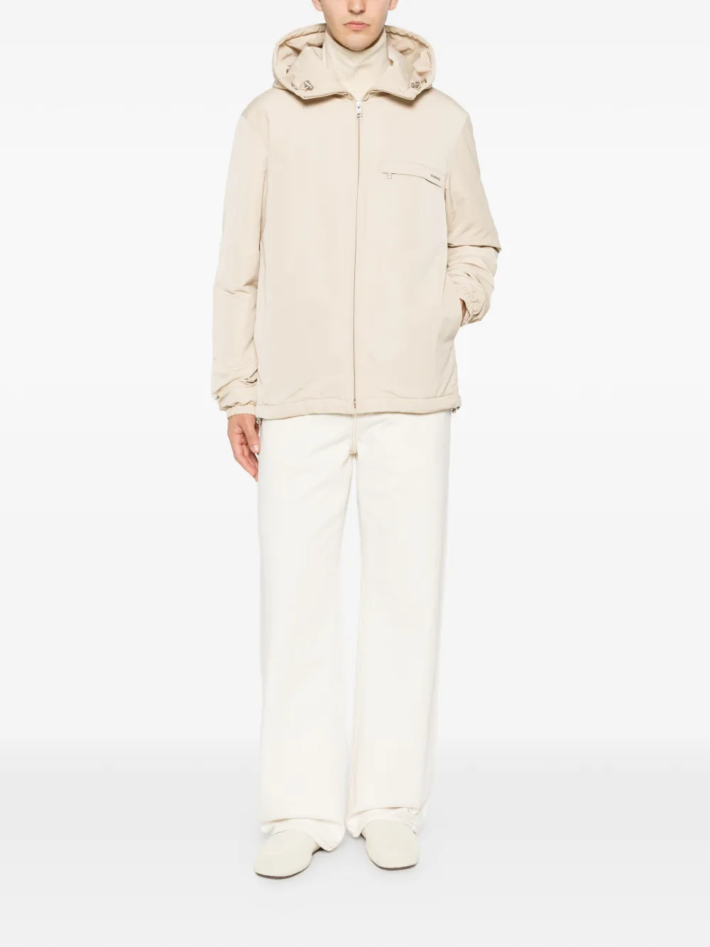 SANDRO Fleece jack Beige