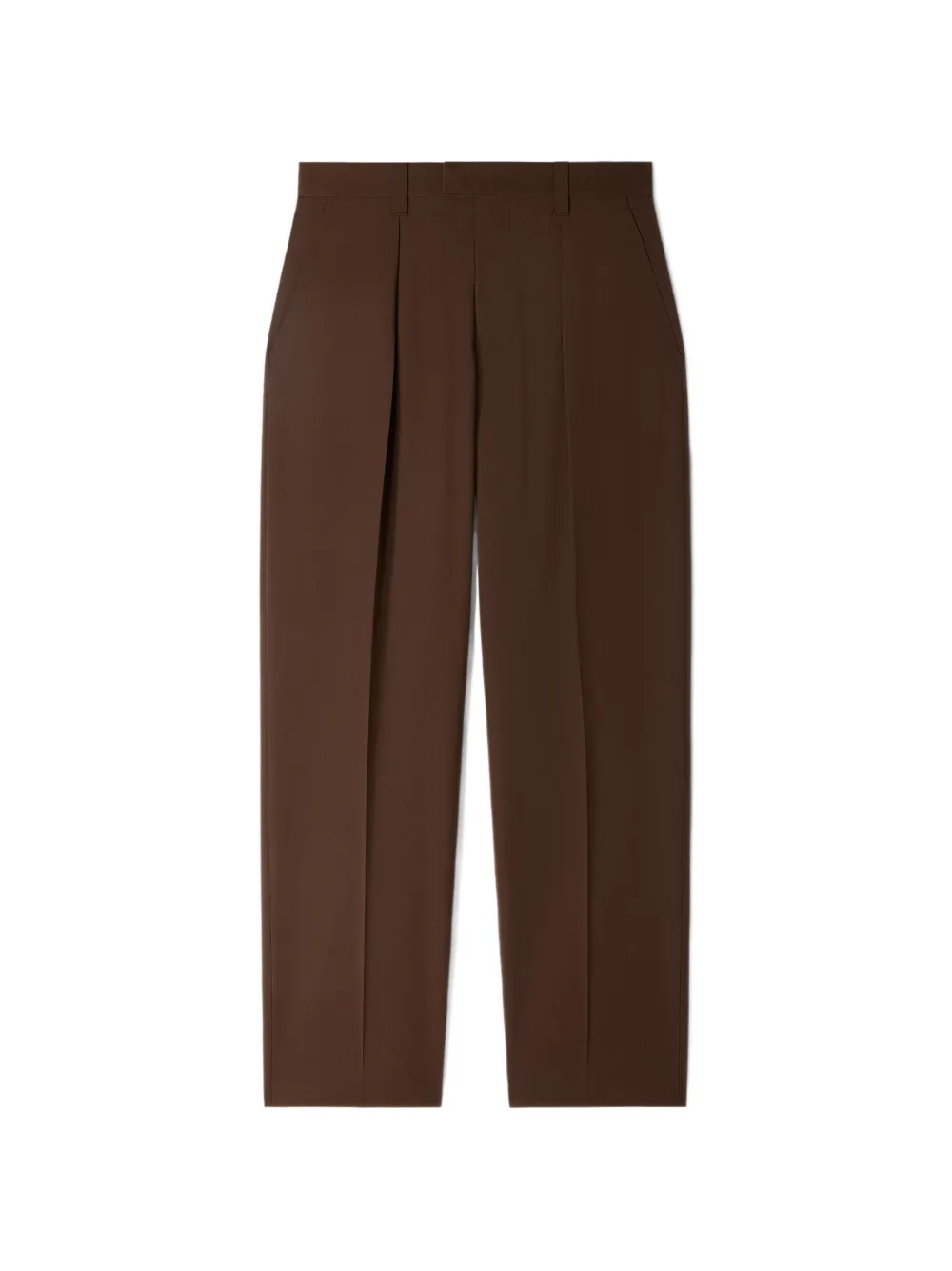 SANDRO Gerard pleated wide-leg trousers - Marrone