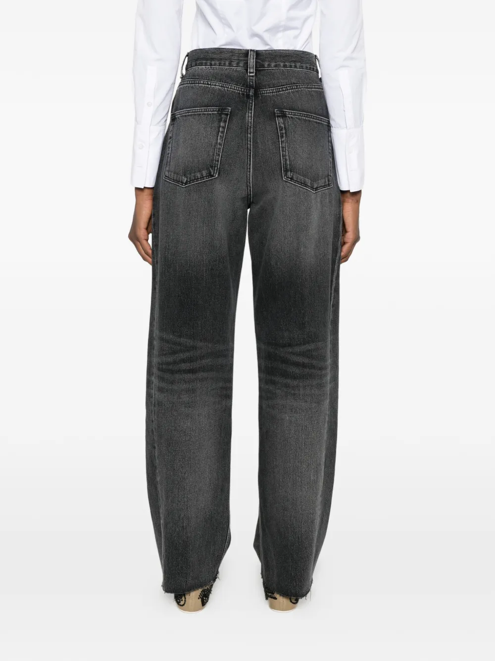 SANDRO Gerafelde jeans met vervaagd effect Grijs