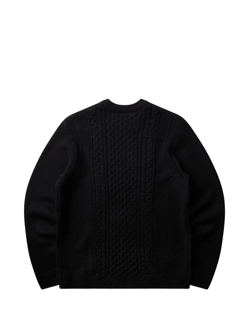 Carhartt WIP Caster cable knit sweater Zwart