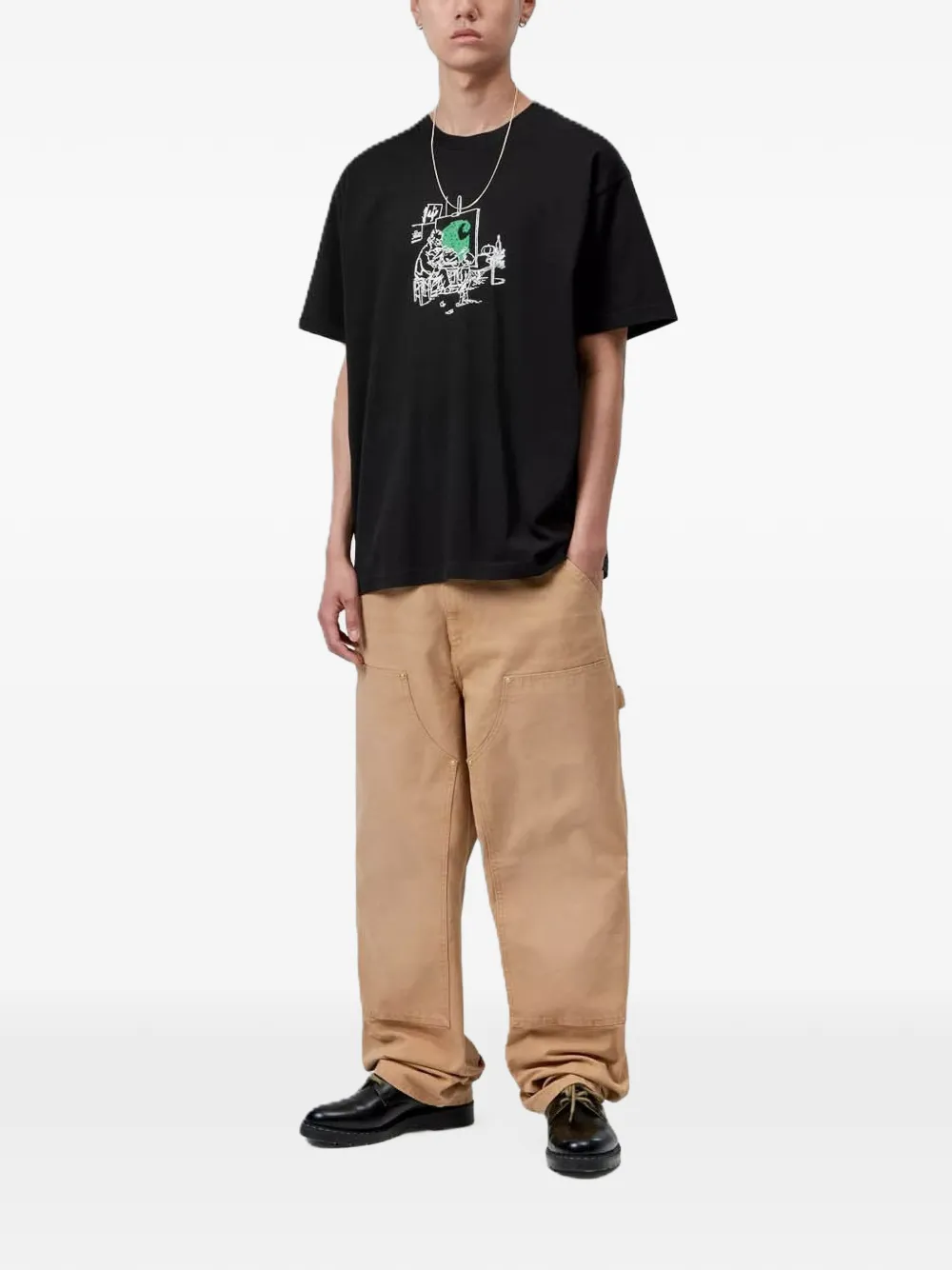 Carhartt WIP graphic-print T-shirt Zwart