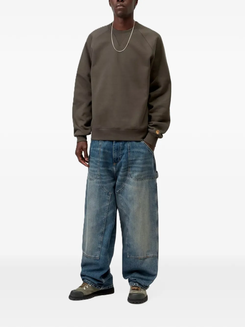 Carhartt WIP Chase trui met raglan mouwen Bruin