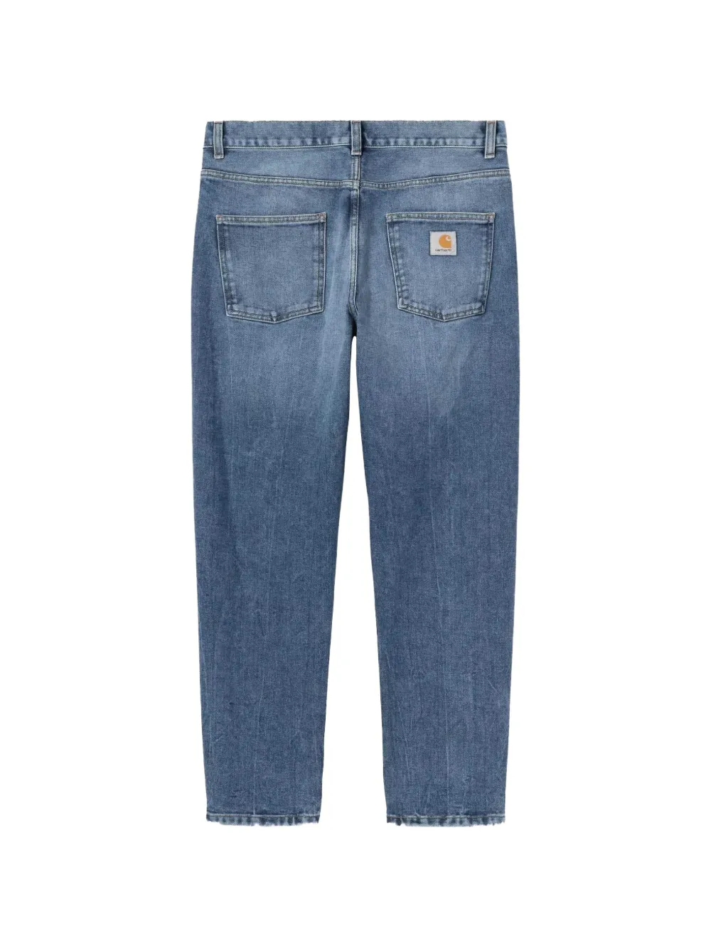 Carhartt WIP Newel jeans met toelopende pijpen en vervaagd effect Blauw