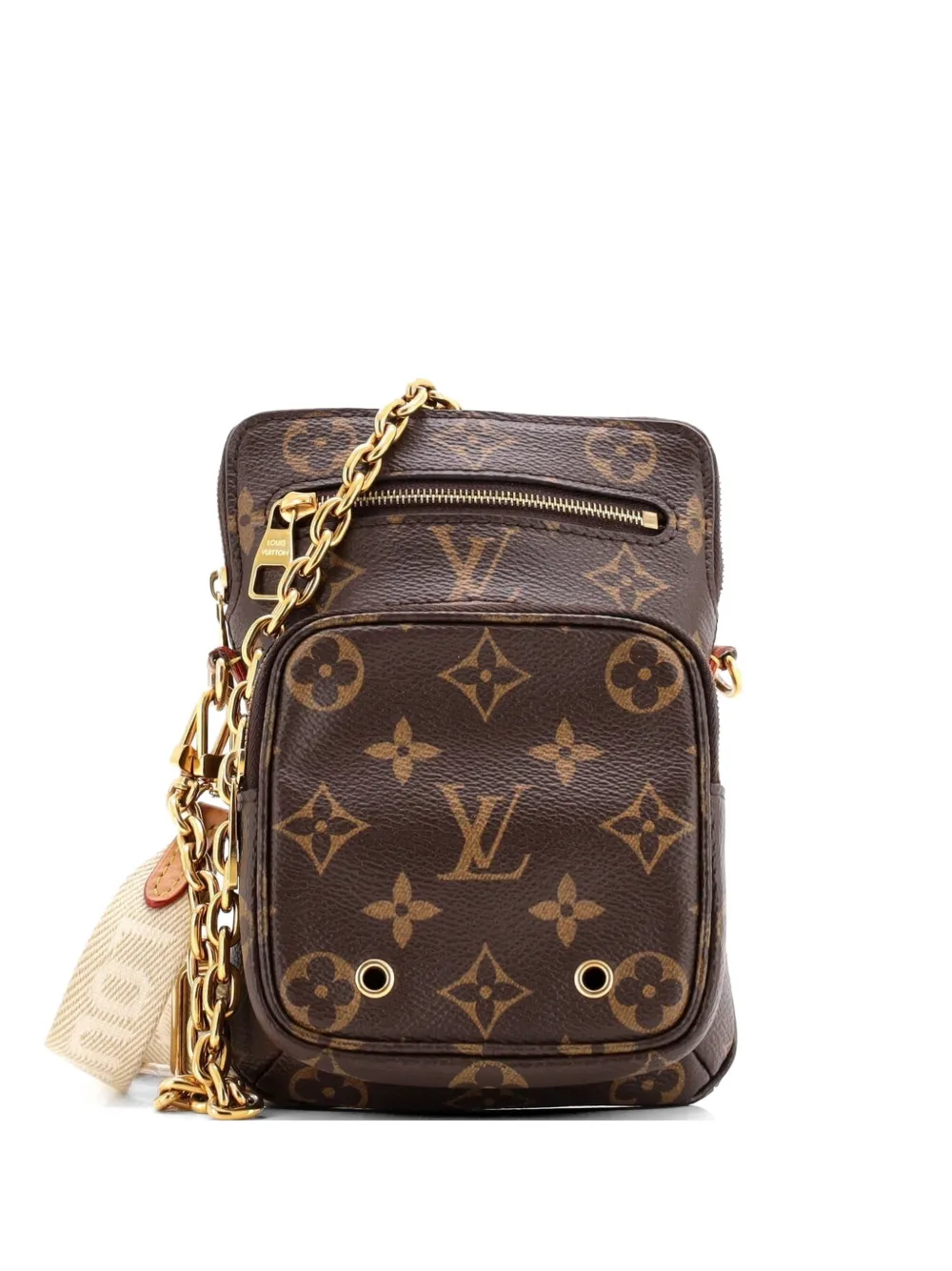 Louis Vuitton Pre-Owned Utility Phone Sleeve Bag Monogram Canvas crossbody bag - Marrone