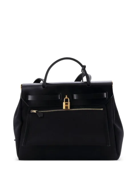 Hermès Pre-Owned Herbag Toile 31 leren schoudertas met rits