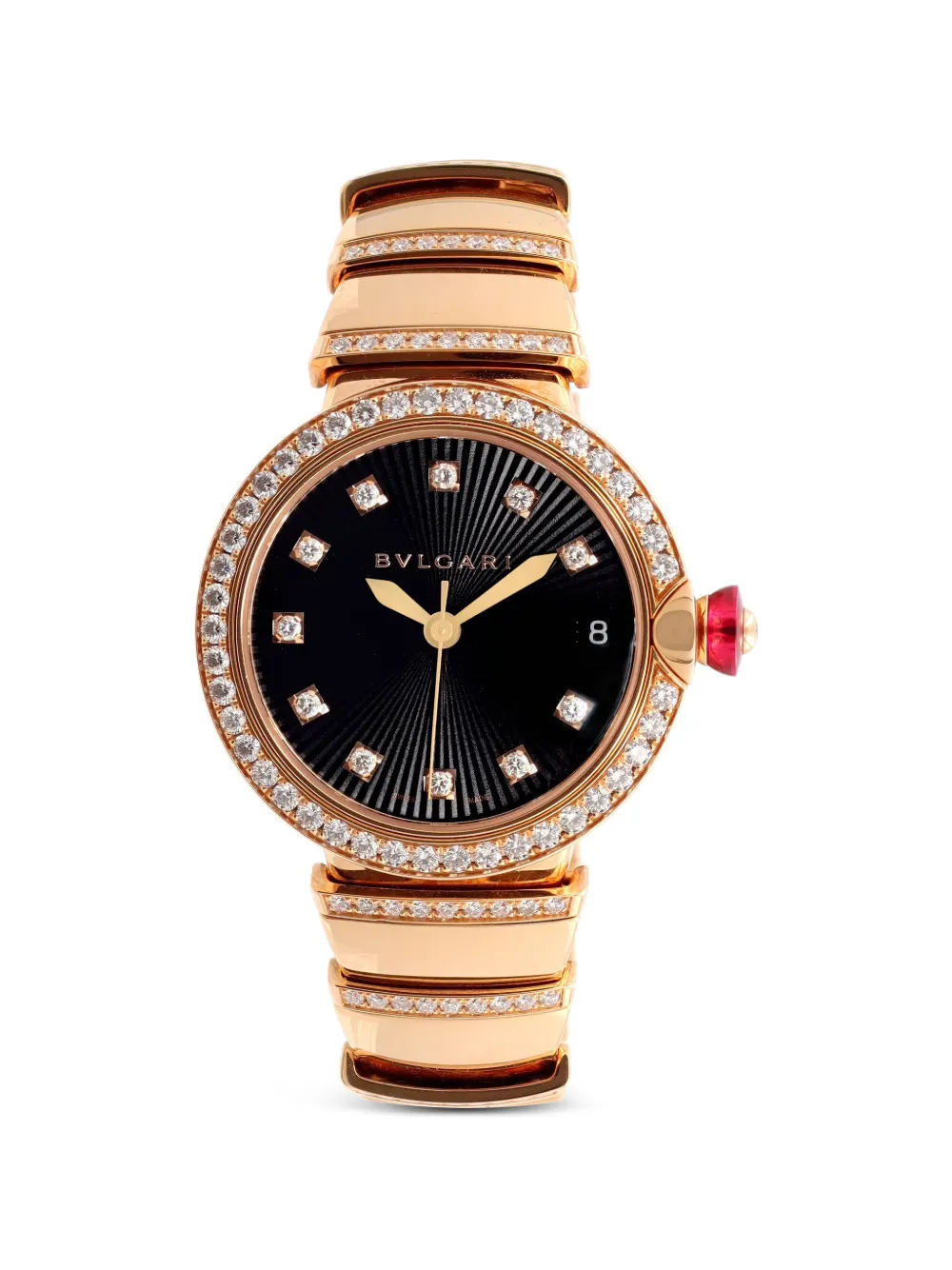 Bvlgari Pre-Owned Lucea diamond 33mm watch - Nero