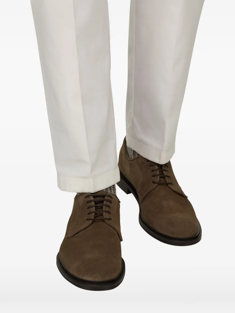 Boggi Milano suede derby shoes Bruin