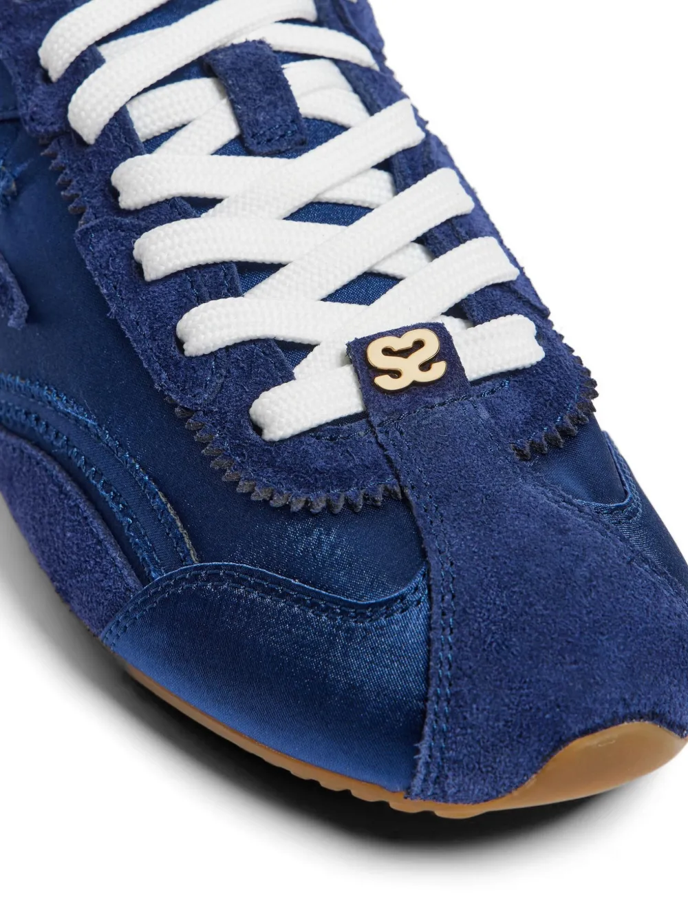 SANDRO Light Wave panelled sneakers Blauw