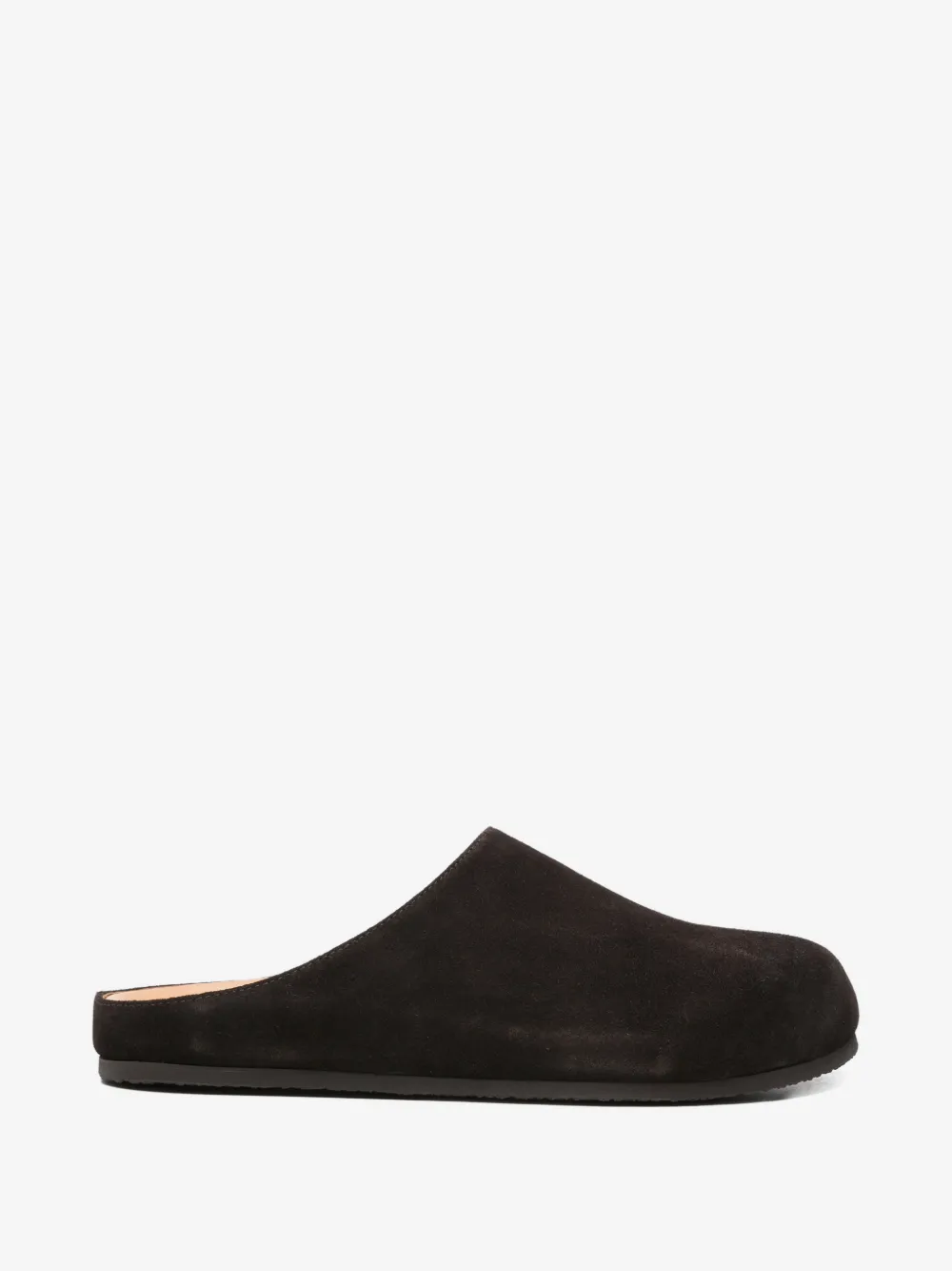 SANDRO round-toe leather mules | Brown | Image 1