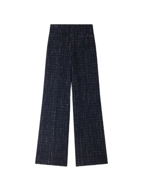 SANDRO sequin-embellished tweed trousers