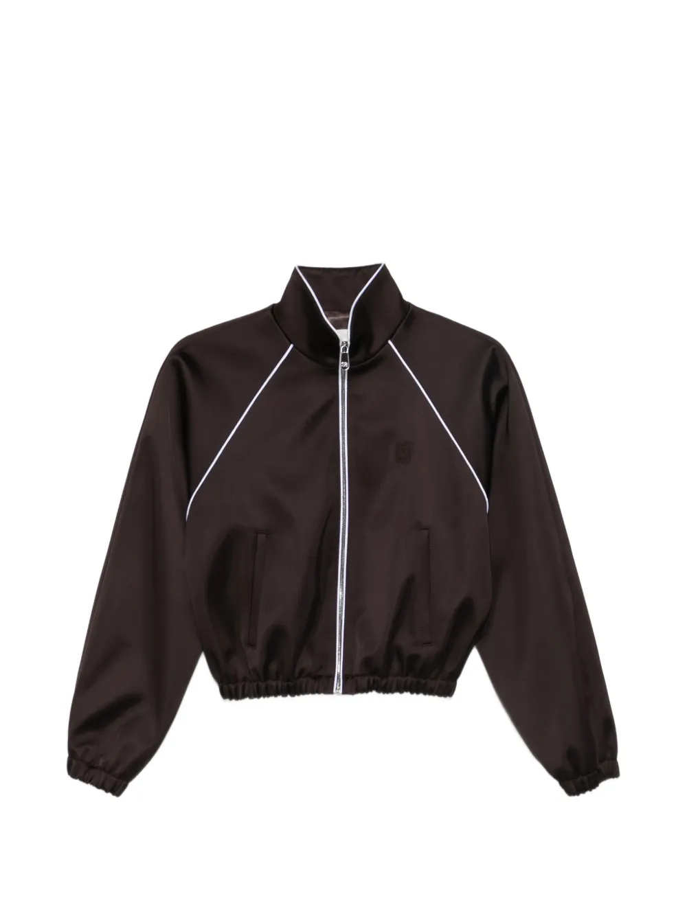 SANDRO piped cropped jacket | Brown | Image 1
