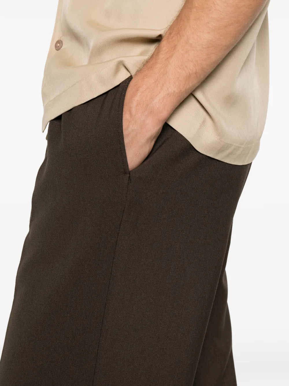 SANDRO Elastische broek Bruin